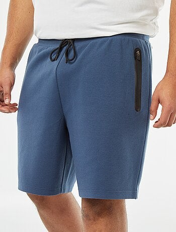 Bermuda esprit sport en maille piquée