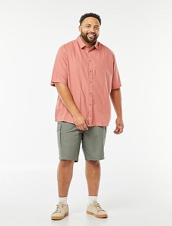 Bermuda multi-poches en twill