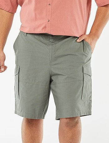 Bermuda multi-poches en twill