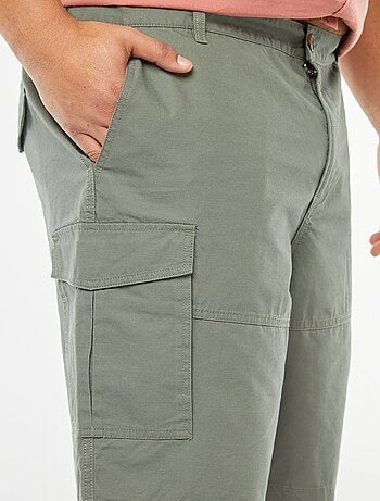 Bermuda multi-poches en twill