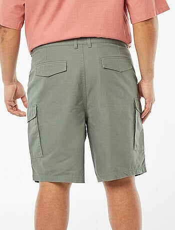 Bermuda multi-poches en twill