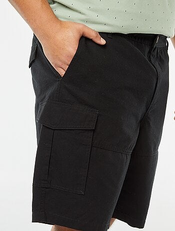 Bermuda multi-poches en twill