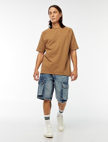 Bermuda multipoches en jean