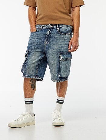 Bermuda multipoches en jean