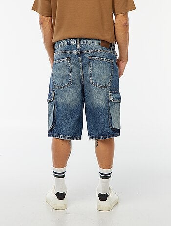 Bermuda multipoches en jean