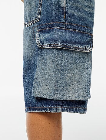 Bermuda multipoches en jean