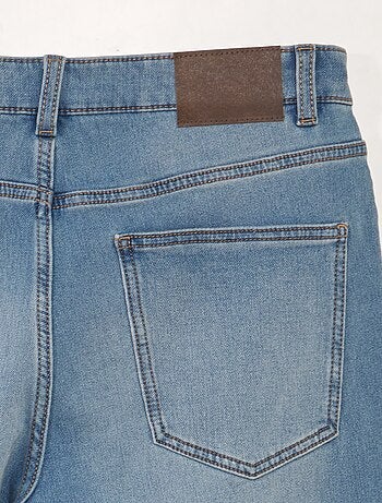 Bermuda slim en jean à 5 poches