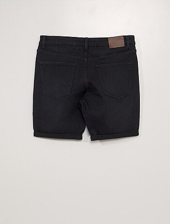 Bermuda slim en jean à 5 poches