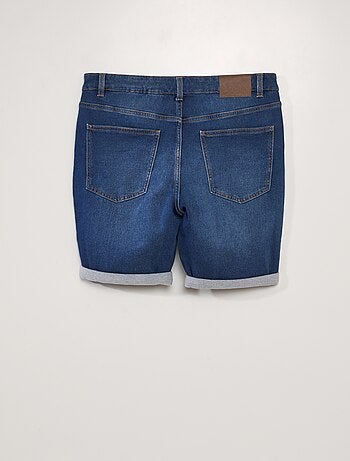 Bermuda slim en jean à 5 poches