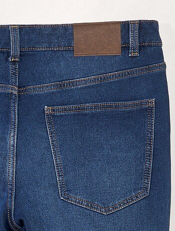 Bermuda slim en jean à 5 poches