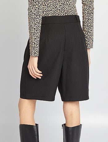 Bermuda tailleur taille haute