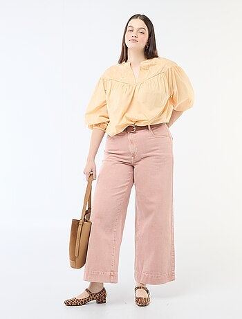 Blouse à manches longues avec broderies