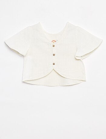 Blouse à motifs brodés