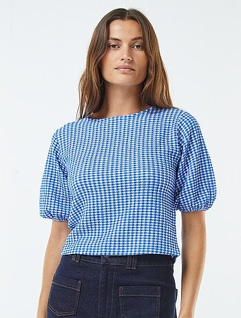Blouse avec liens à nouer