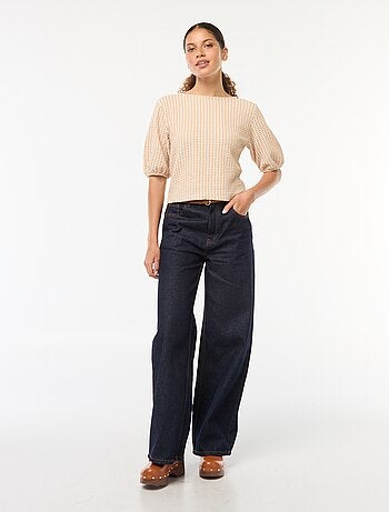 Blouse avec liens à nouer