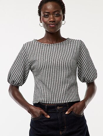 Blouse avec liens à nouer