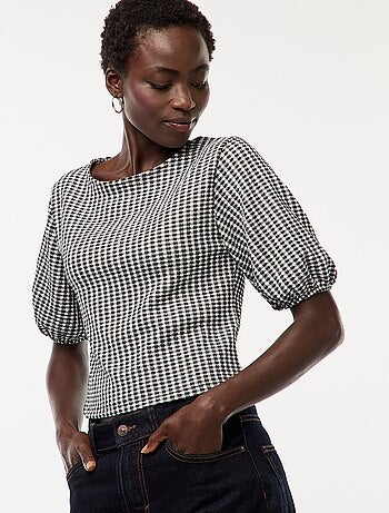 Blouse avec liens à nouer