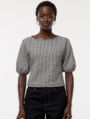Blouse avec liens à nouer