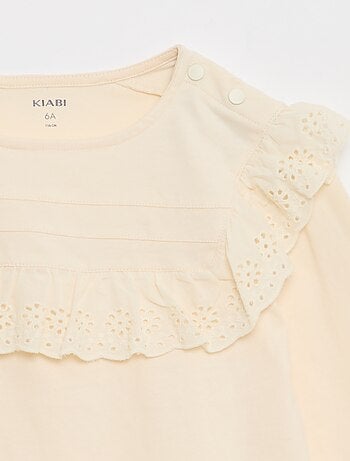 Blouse avec plastron avec broderies anglaises - So Easy