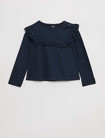 Blouse avec plastron avec broderies anglaises - So Easy