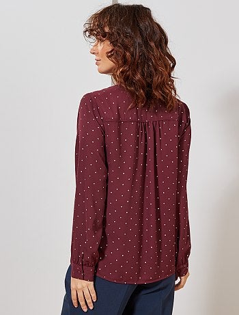 Femme du 34 au 48 - Blouse col lavallière - Kiabi