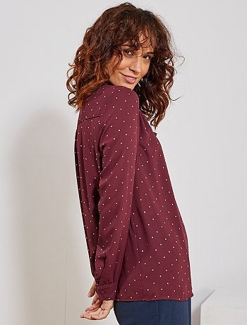 Femme du 34 au 48 - Blouse col lavallière - Kiabi