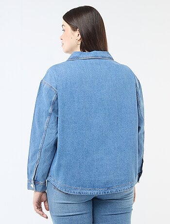 Blouse droite en denim