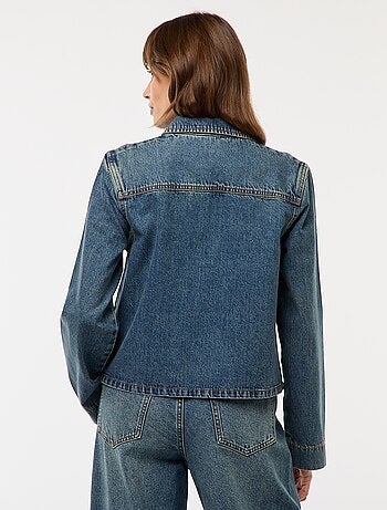 Blouse droite en denim