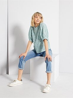 Blouse en broderie anglaise - Kiabi