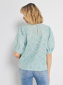 Blouse en broderie anglaise - Kiabi