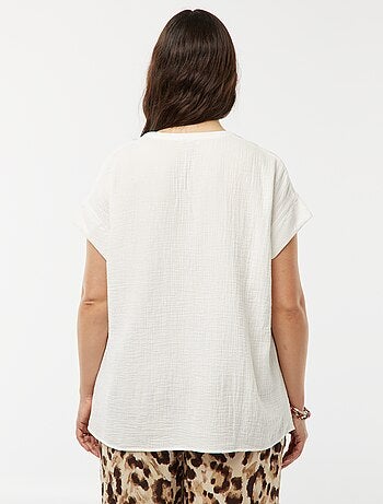 Blouse en double gaze de coton