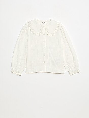 Blouse en double gaze de coton