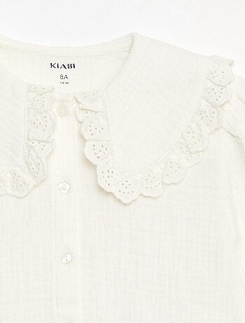 Blouse en double gaze de coton