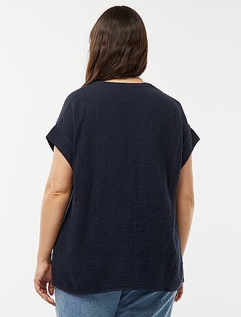 Blouse en double gaze de coton