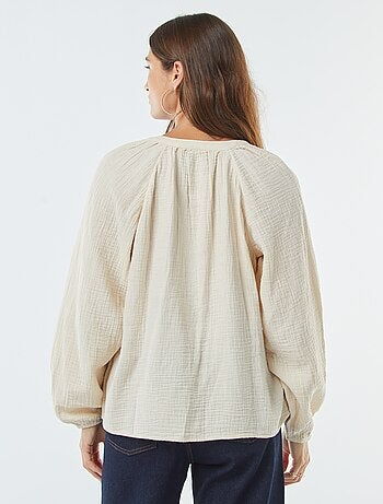 Blouse en gaze de coton