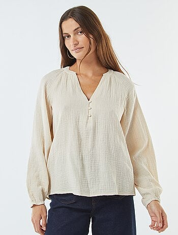 Blouse en gaze de coton