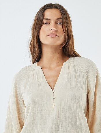 Blouse en gaze de coton