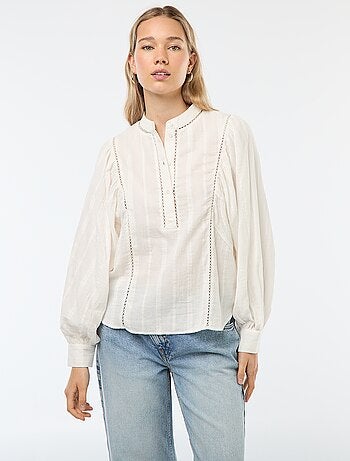 Blouse en gaze de coton