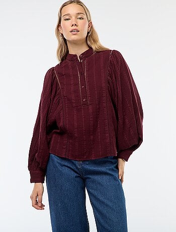 Blouse en gaze de coton