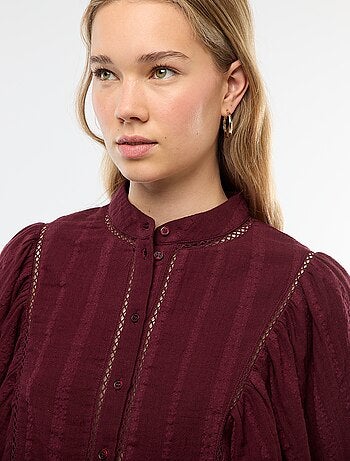 Blouse en gaze de coton