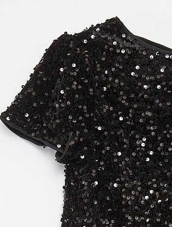 Blouse en velours sequins
