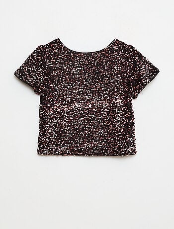 Blouse en velours sequins