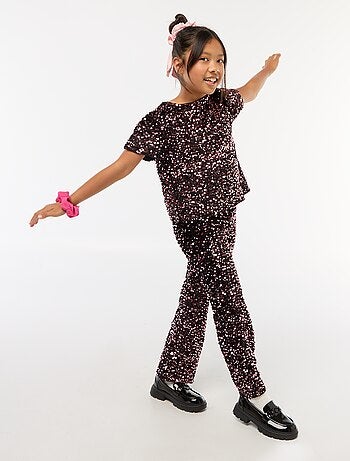 Blouse en velours sequins