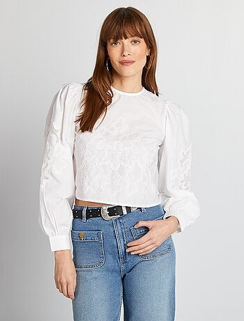 Blouse en voile de coton
