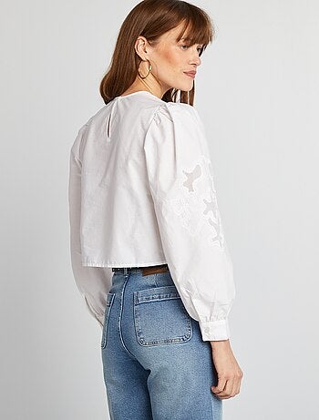 Blouse en voile de coton