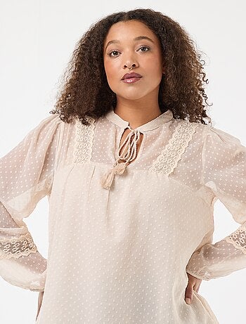 Blouse en voile 'Only Carmakoma'