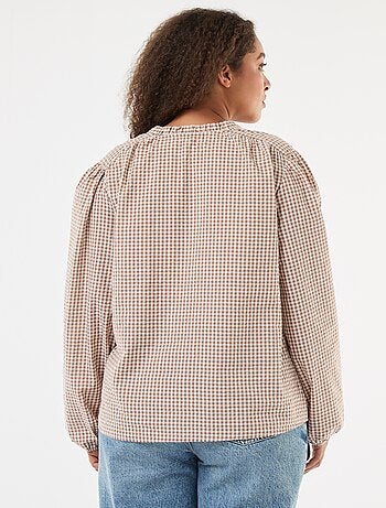 Blouse fluide fines rayures