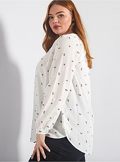 Blouse fluide imprimée - Kiabi
