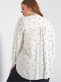 Blouse fluide imprimée - Kiabi