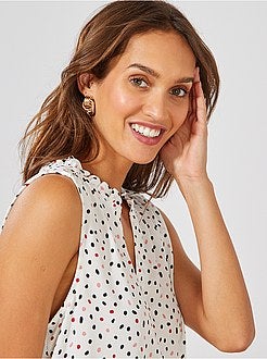 Blouse fluide imprimée - Kiabi